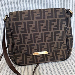 Authentic Fendi Zucca Crossbody bag in excellent used condition